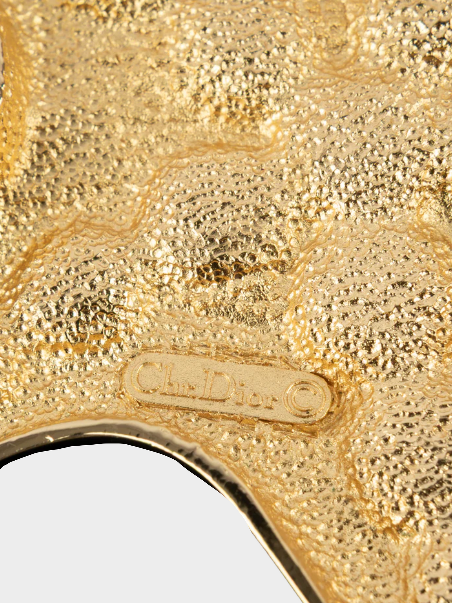 Christian Dior 1990s Gold Starfish Necklace
