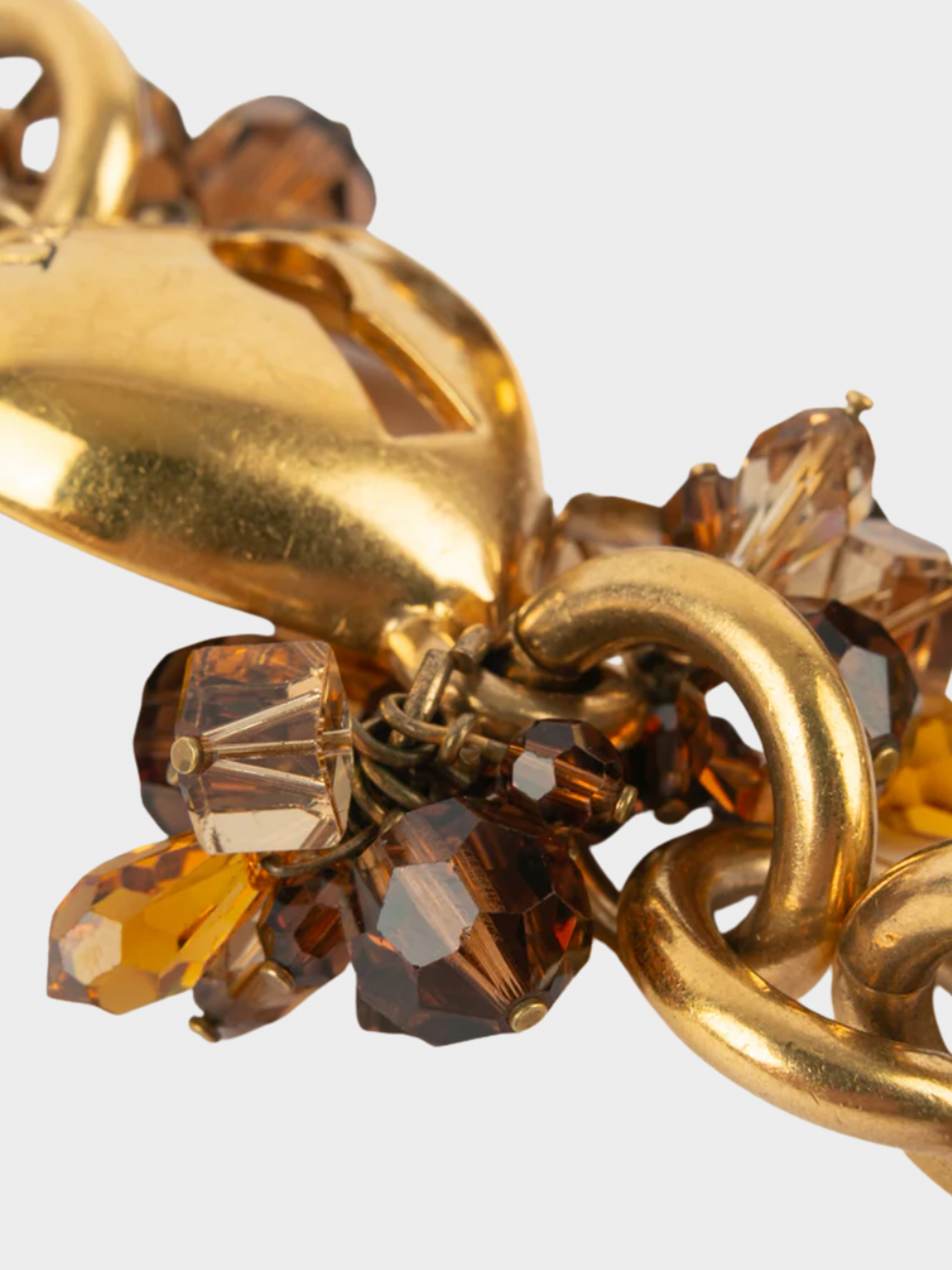Christian Dior 1990s Gold Heart Padlock Necklace