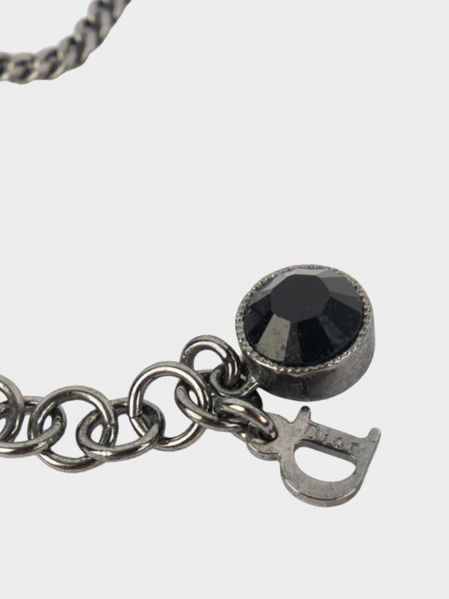 Christian Dior 2000s Black Openwork Choker Necklace