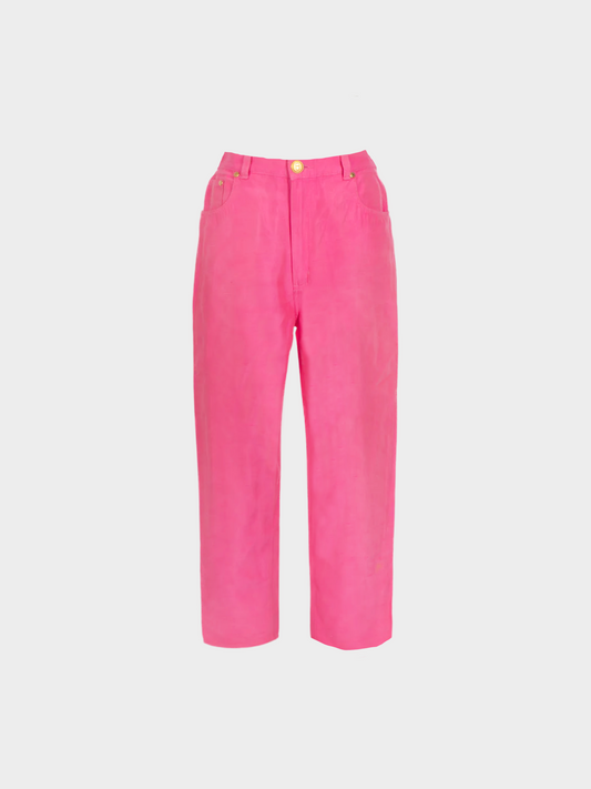 Christian Dior 1980s Pink Silk trousers