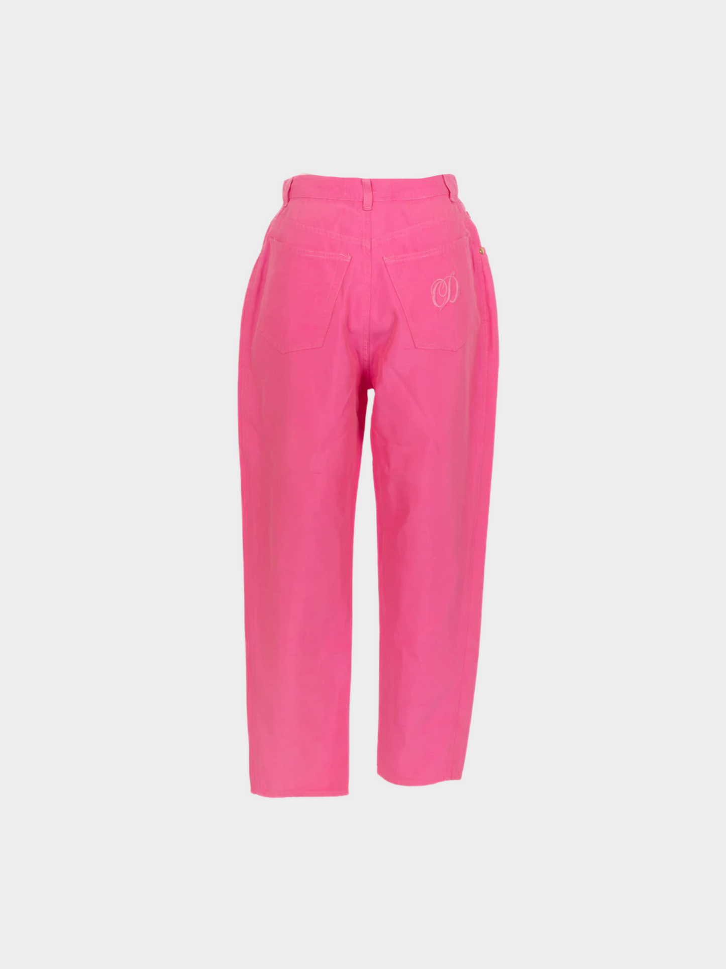 Christian Dior 1980s Pink Silk trousers