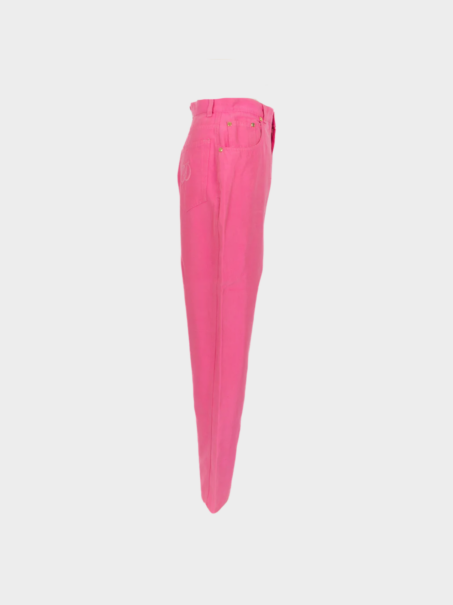 Christian Dior 1980s Pink Silk trousers