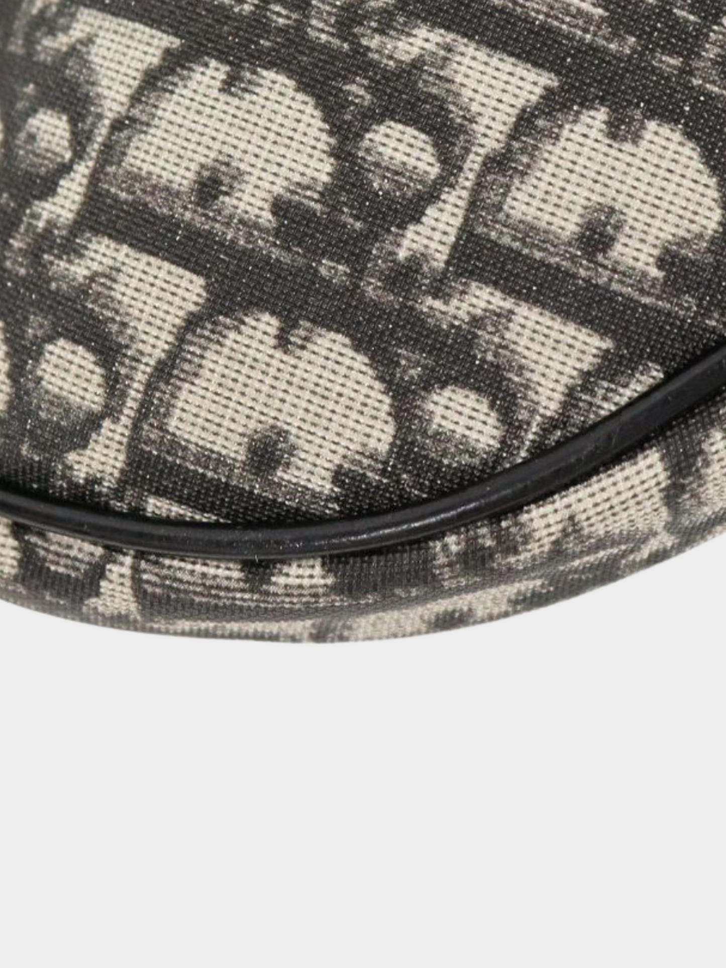 Christian Dior 2000s Black Trotter Saddle Bag