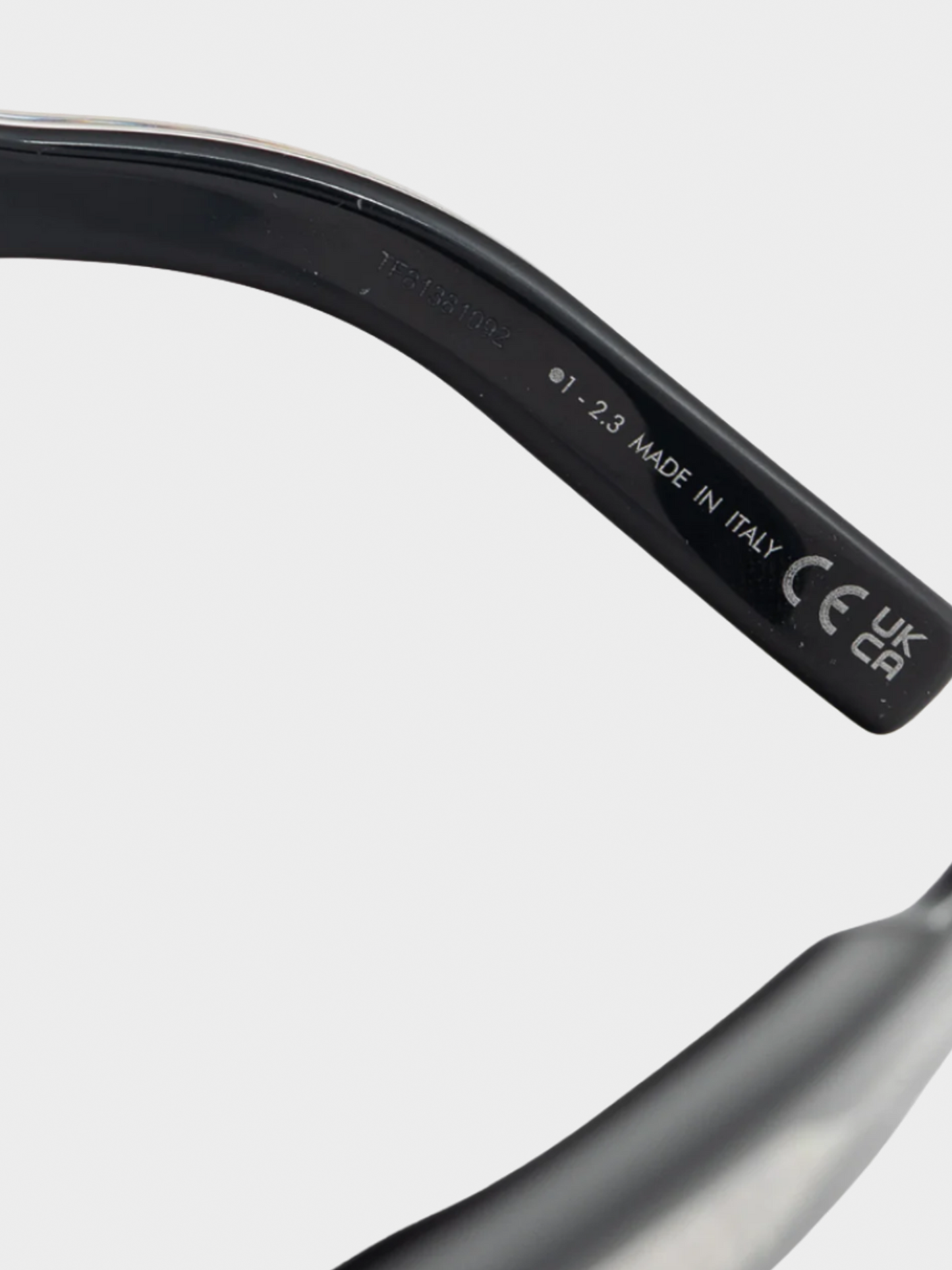 Christian Dior 2000s Black Geometric Square Sunglasses