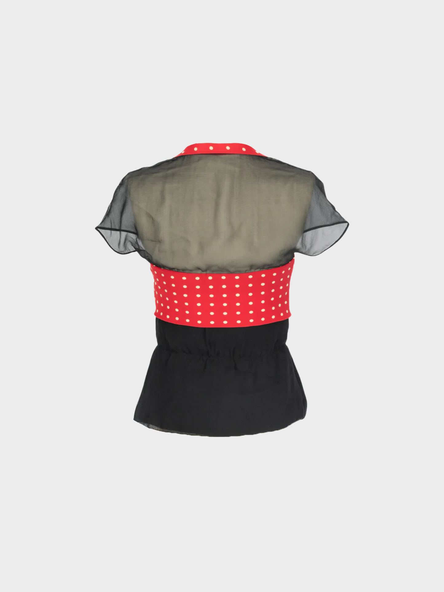 Christian Dior Summer 1989 Haute Couture Polka Dot Top