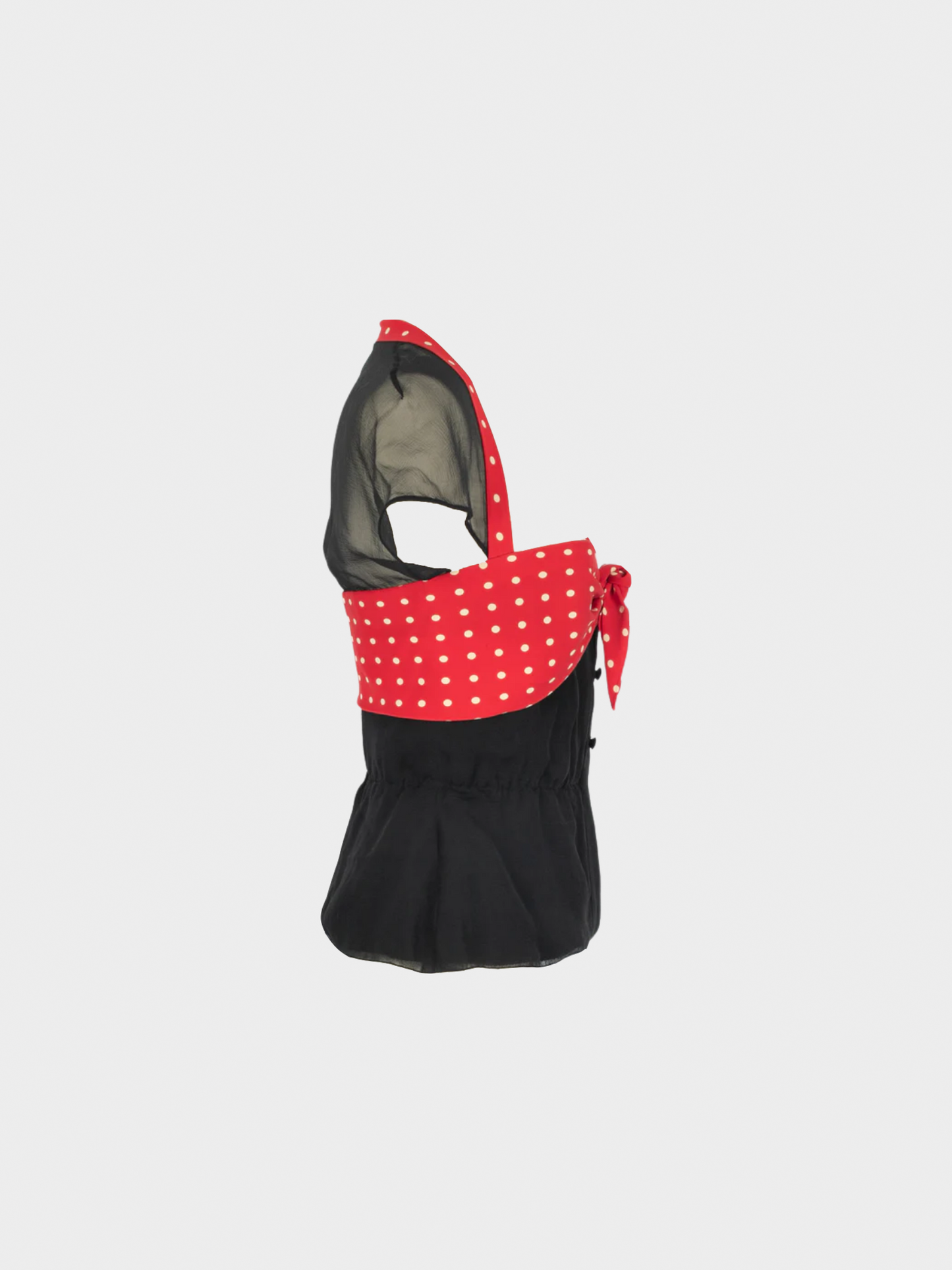 Christian Dior Summer 1989 Haute Couture Polka Dot Top