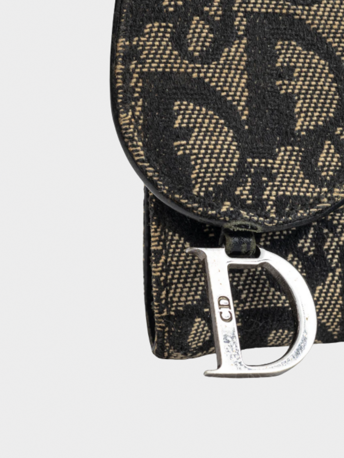 Christian Dior 2000s Saddle Noir Logo-Monogram Canvas Wallet