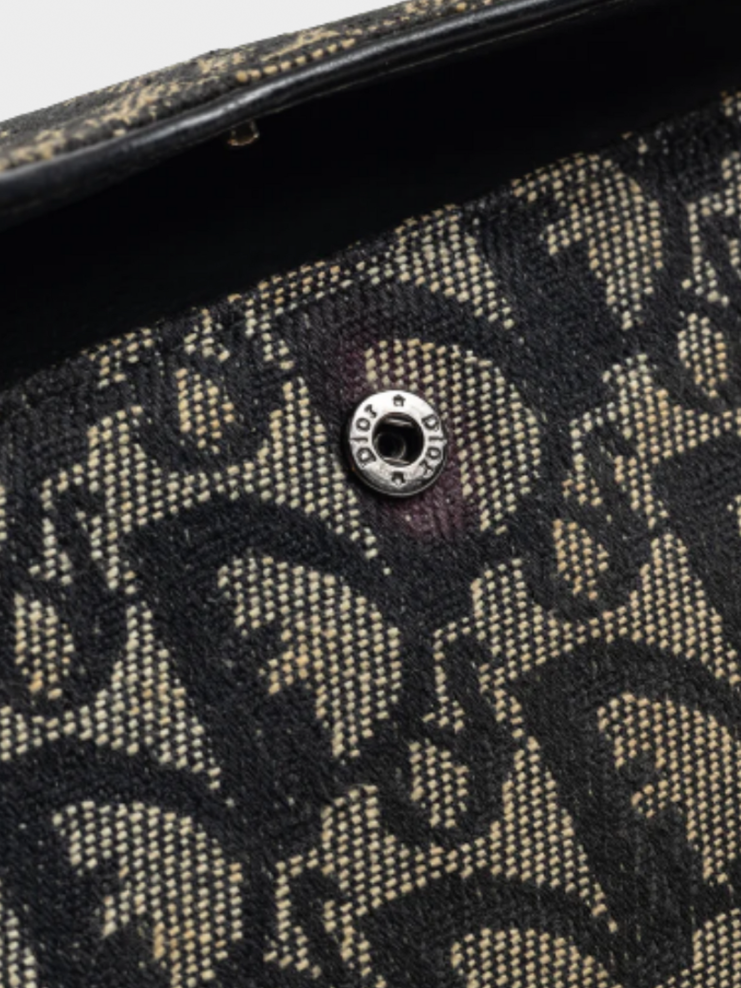 Christian Dior 2000s Saddle Noir Logo-Monogram Canvas Wallet
