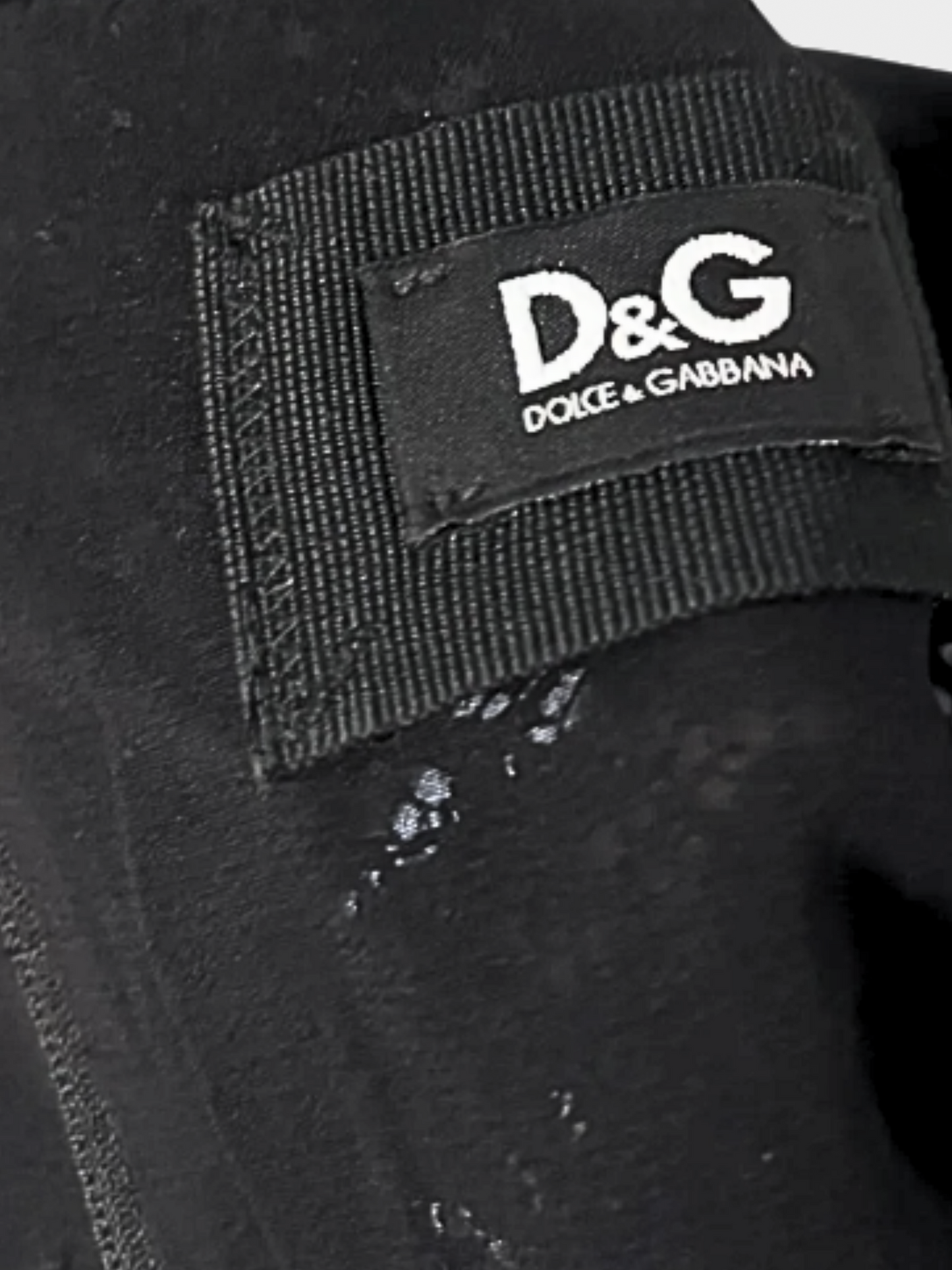 Dolce and Gabbana 2000s Black Lace Midi Pearl Dress