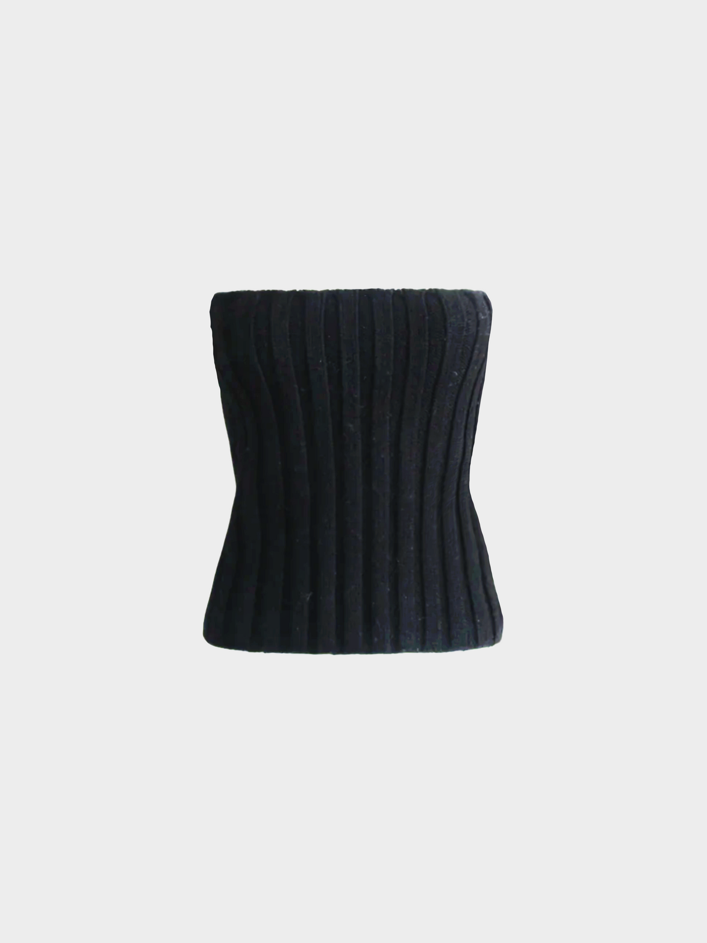 Dolce and Gabbana 1990s Black Wool Tube Top