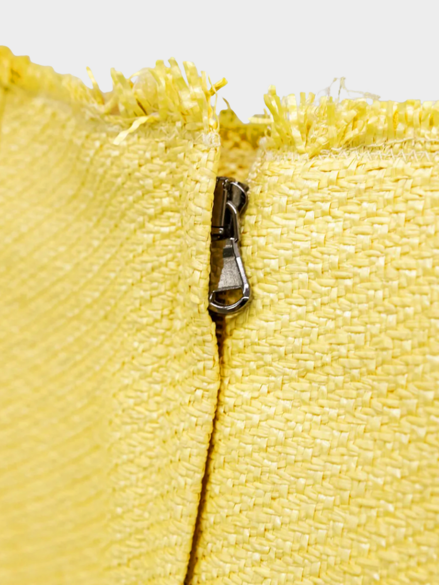 Dolce and Gabbana 2012 Yellow Woven Midi Pencil Skirt