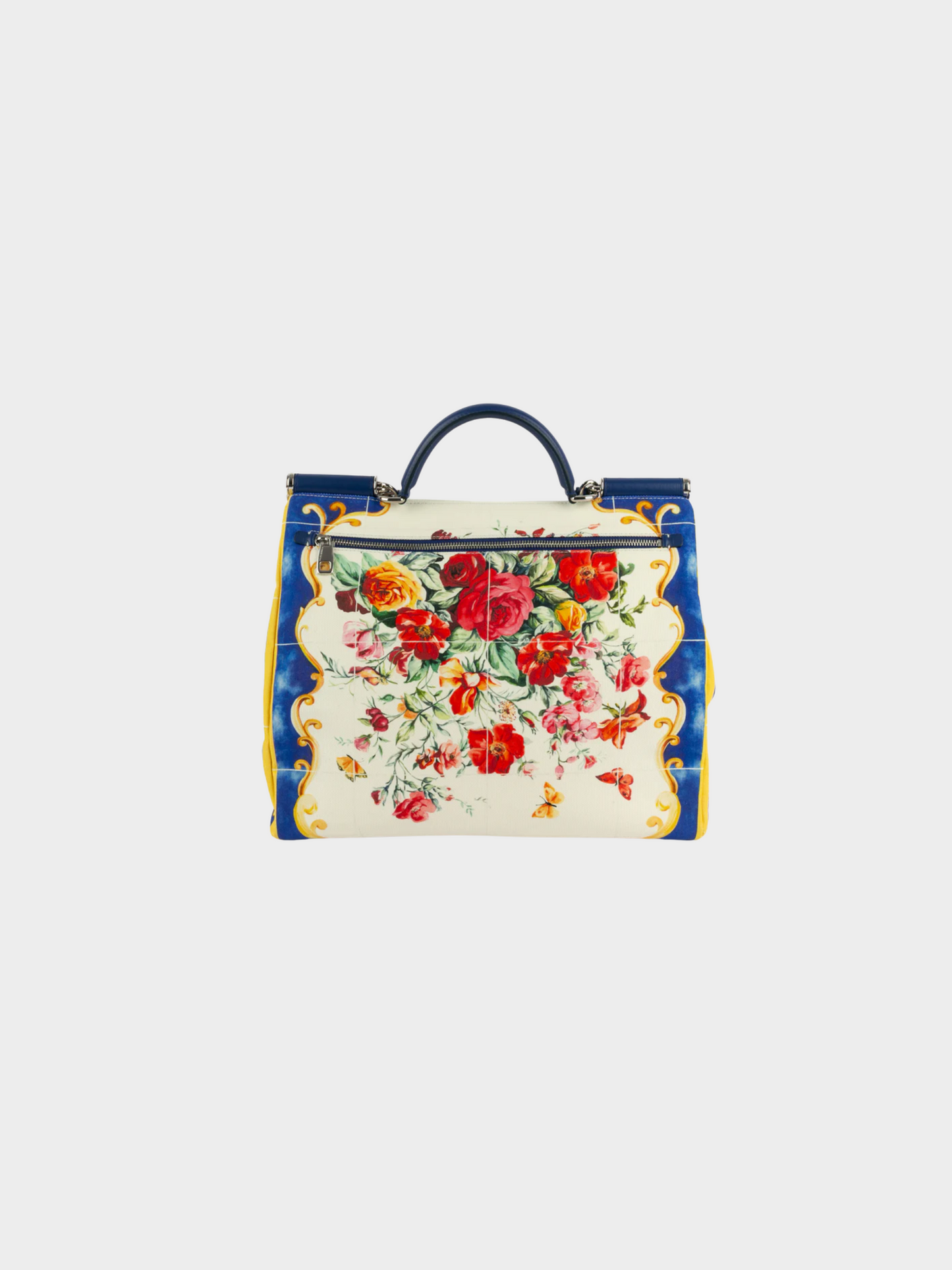 Dolce and Gabbana 2010s Multicoloured Canvas Sicily bag