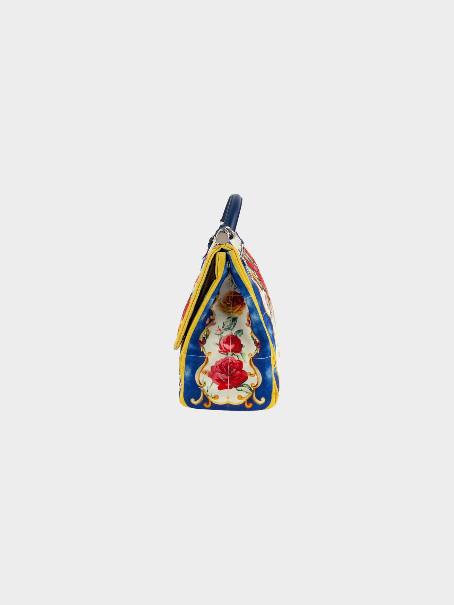 Dolce and Gabbana 2010s Multicoloured Canvas Sicily bag