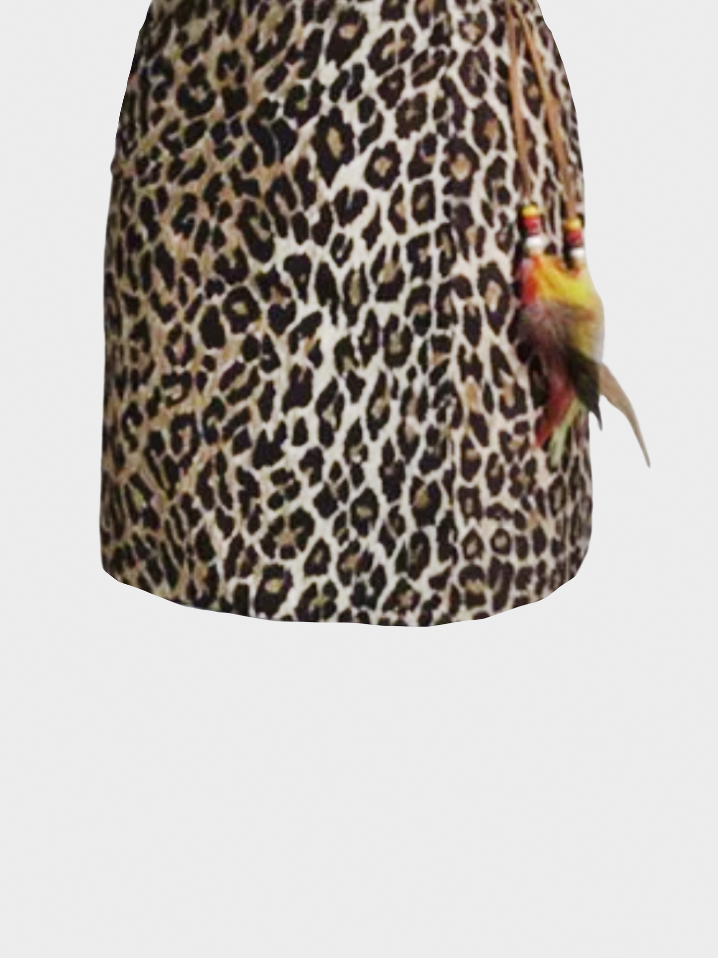 Dolce and Gabbana SS 2001 Cheetah Printed Wrap Up Mini Skirt