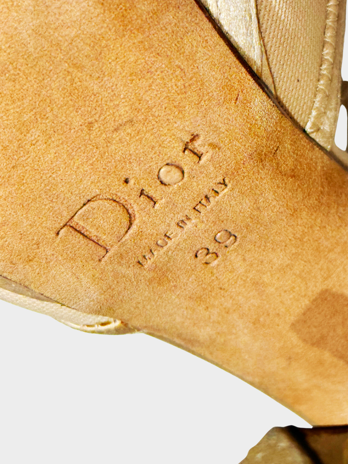 Christian Dior by John Galliano FW 2009 Couture Runway Beige Satin and Mesh Bra Strap Heels