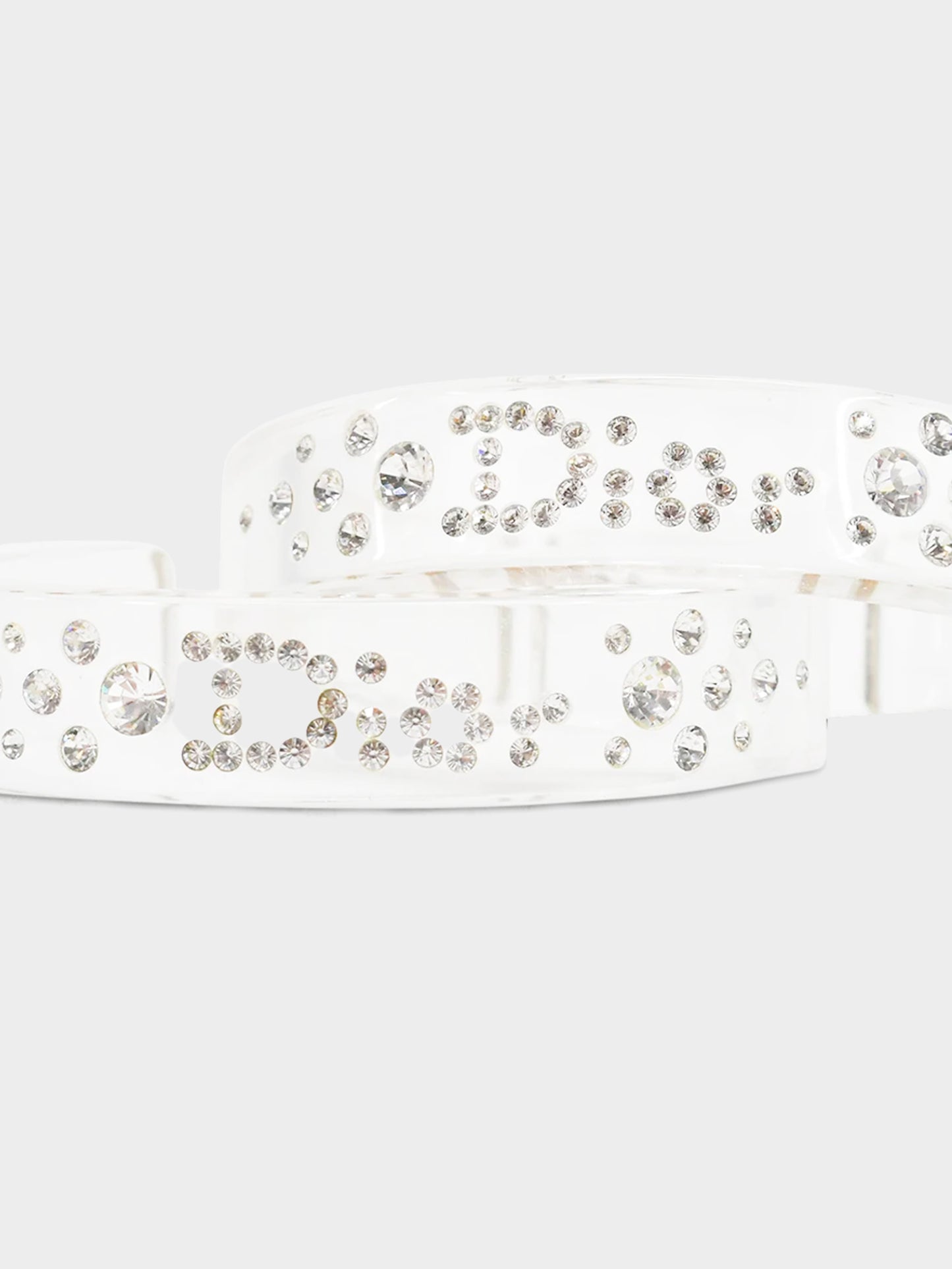 Christian Dior Spring 2000 Double Lucite Swarovski Cuffs