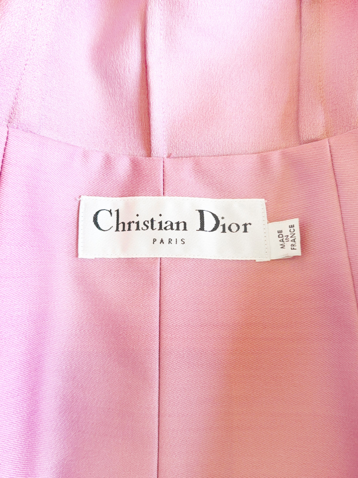 Christian Dior SS 2009 Gradient Pink Peplum Jacket and Skirt Set