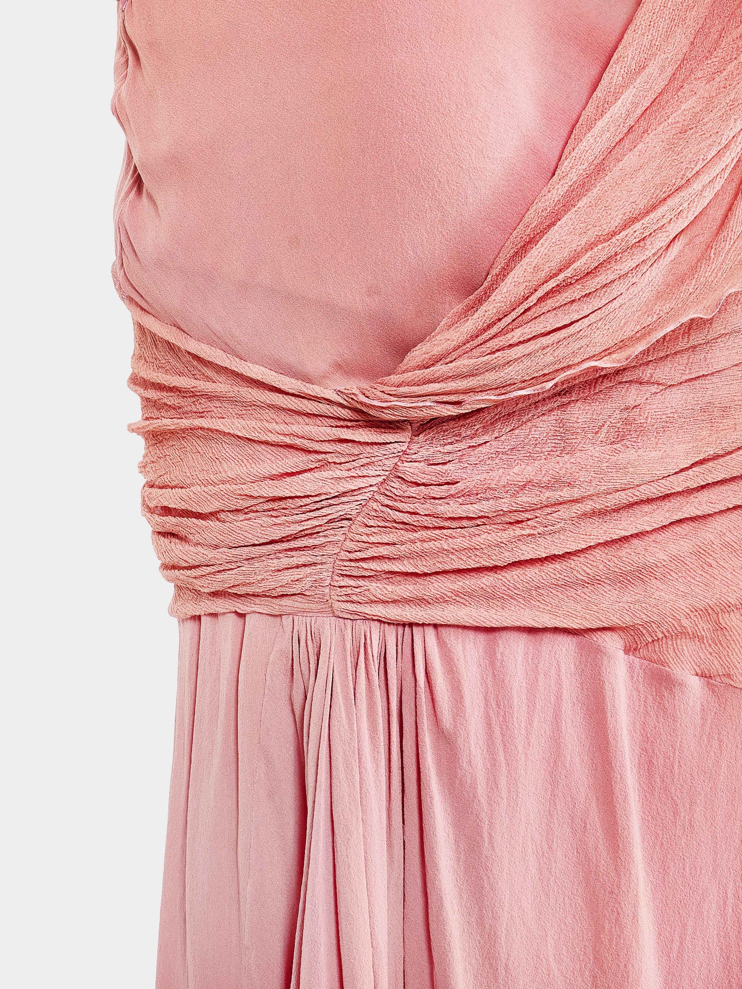 Christian Dior by John Galliano 1990s-2000s Archival Pink Chiffon Evening Dress