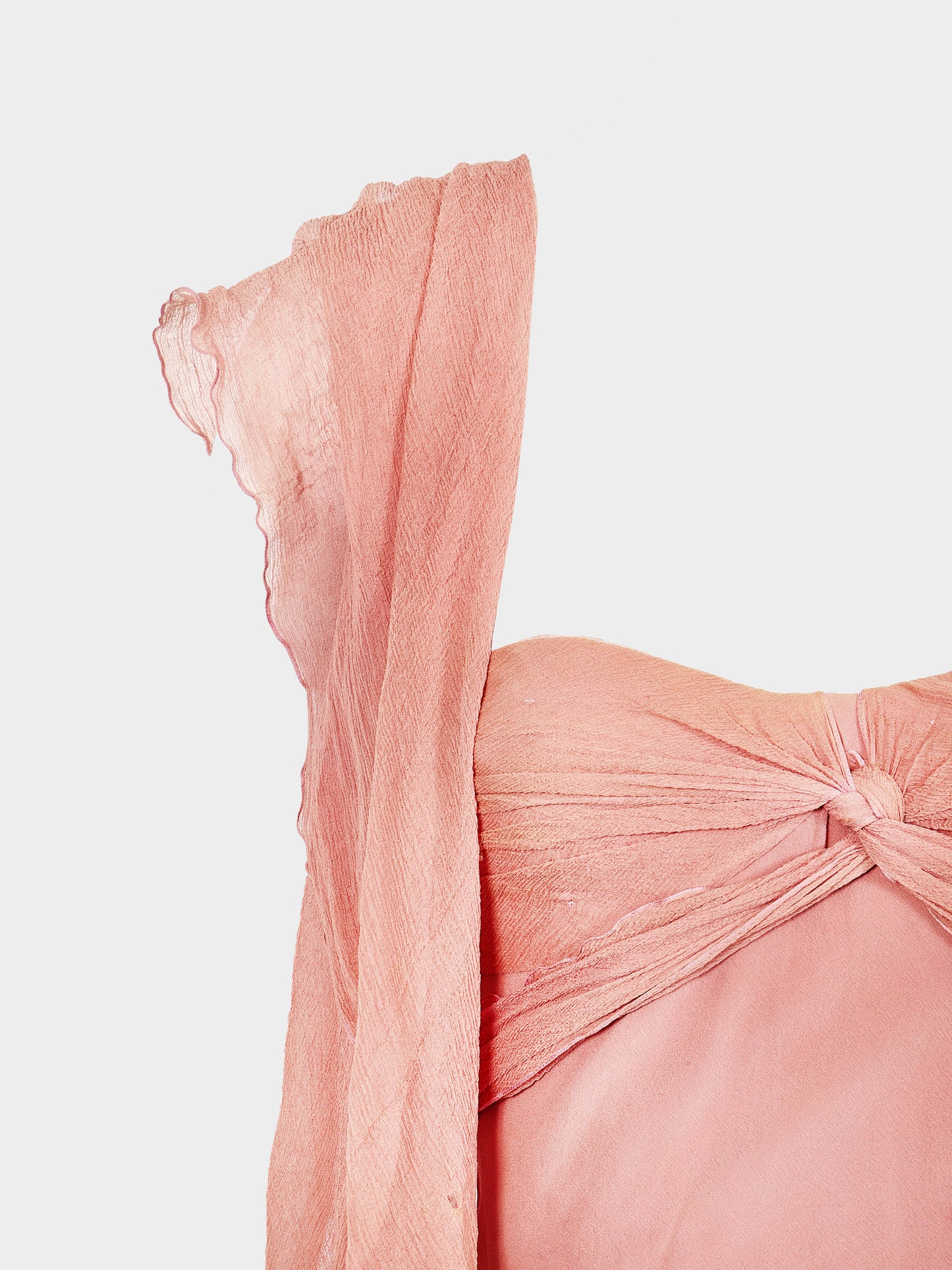 Christian Dior by John Galliano 1990s-2000s Archival Pink Chiffon Evening Dress