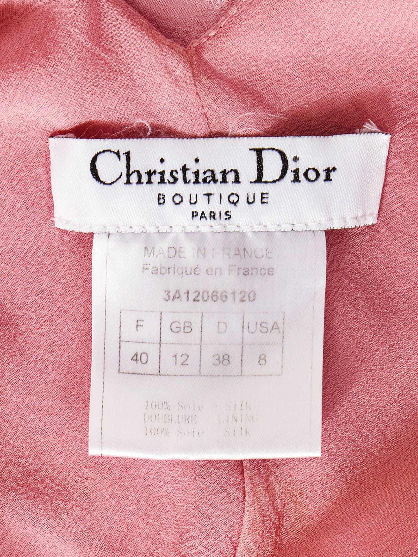 Christian Dior by John Galliano FW 2003 Pink Satin Cocktail Dress