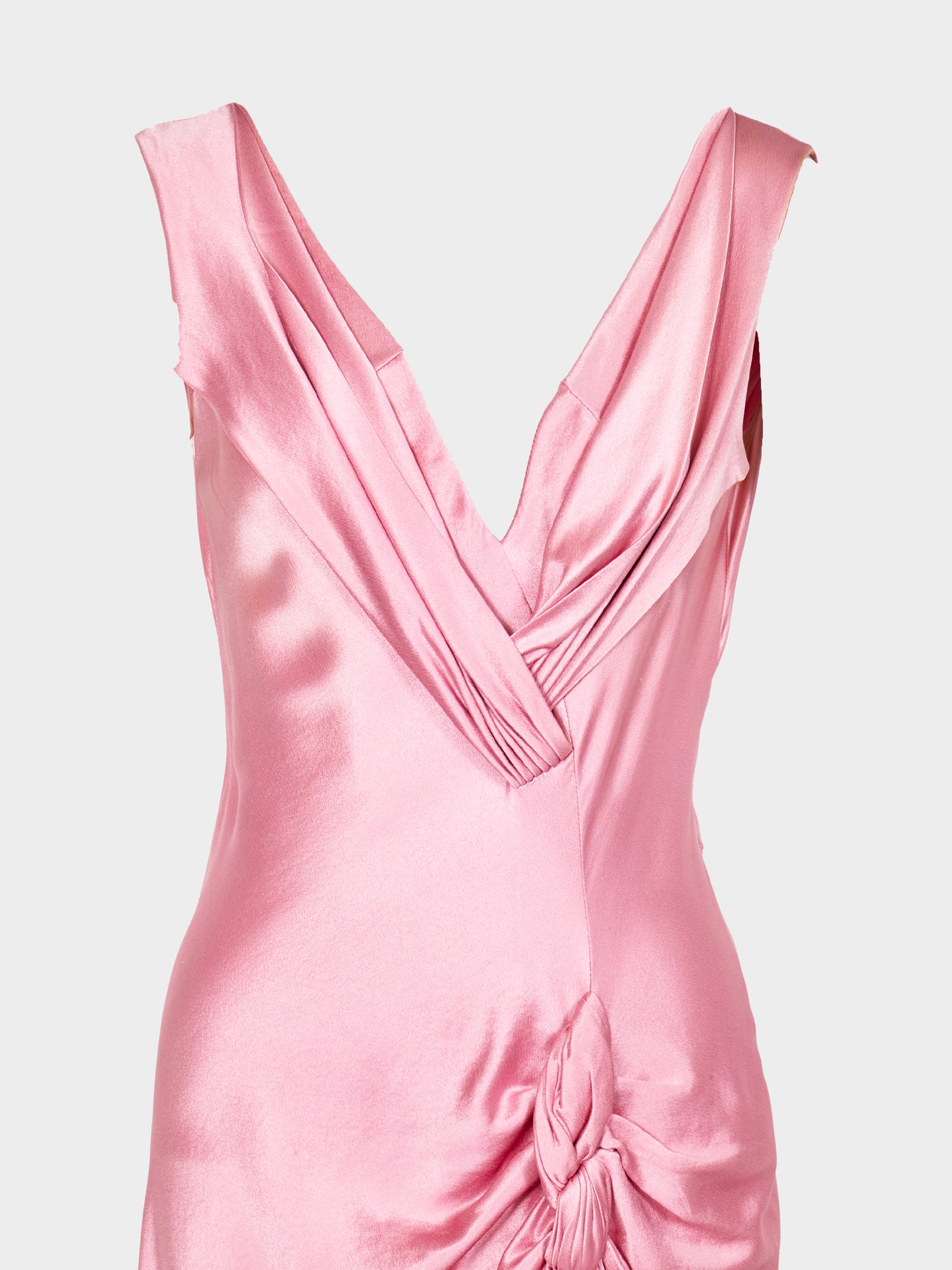 Christian Dior by John Galliano FW 2003 Pink Satin Cocktail Dress