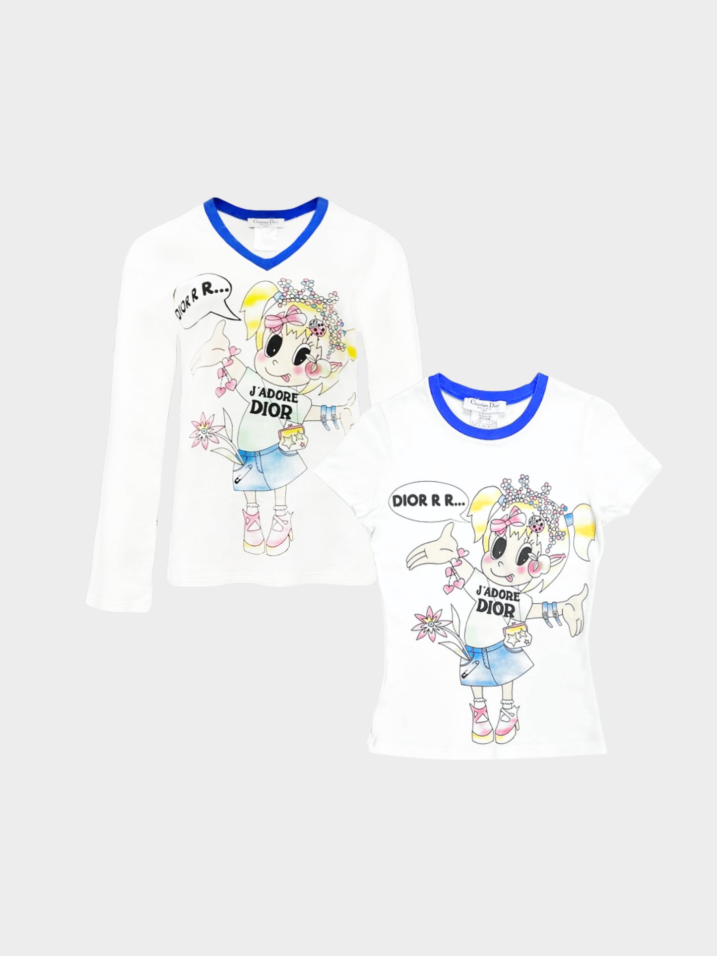 Christian Dior 2005 J' Adore Dior Cartoon Graphic Shirt
