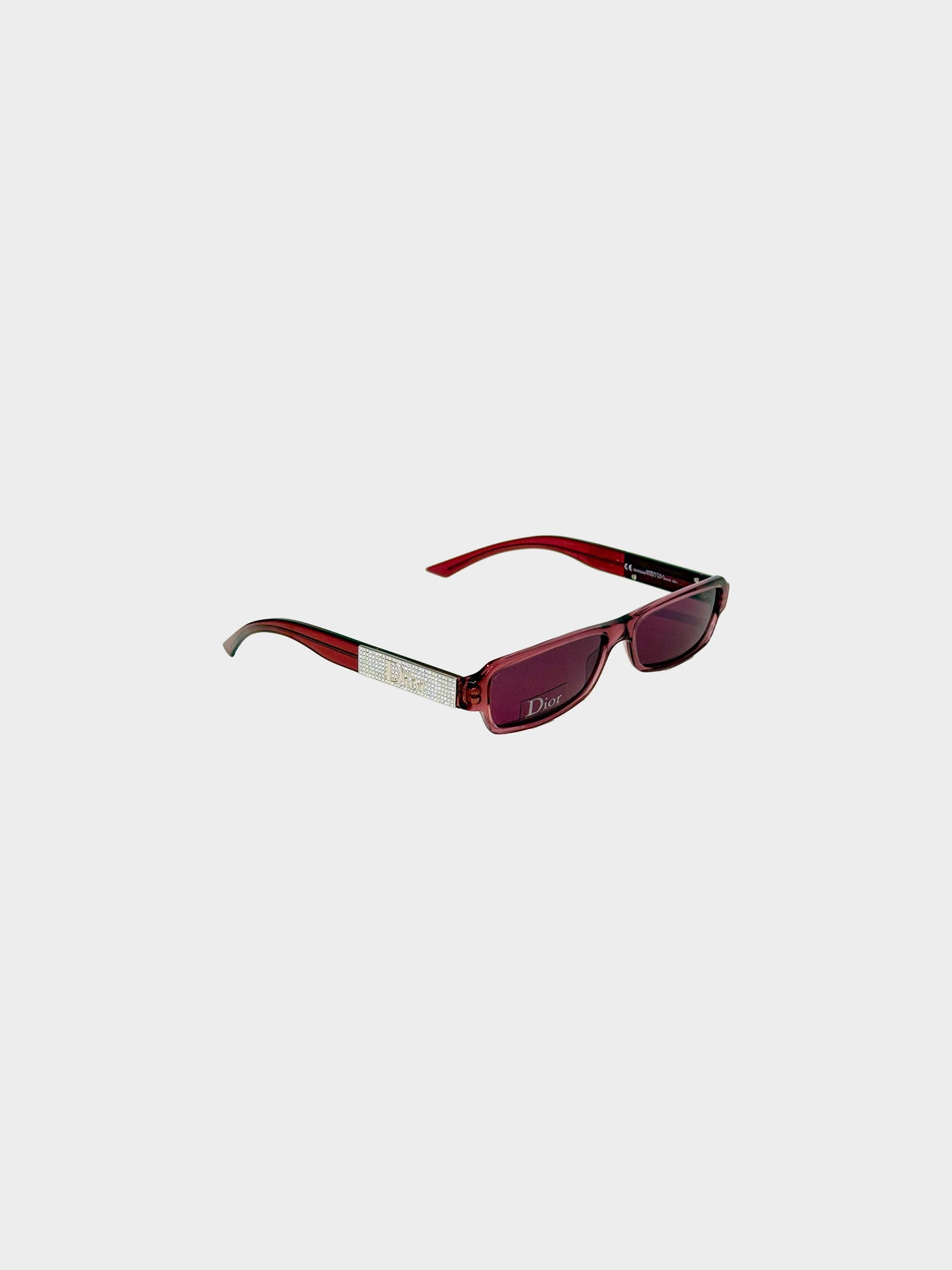 Christian Dior 2000s Red Sunstrass 2 Narrow Sunglasses