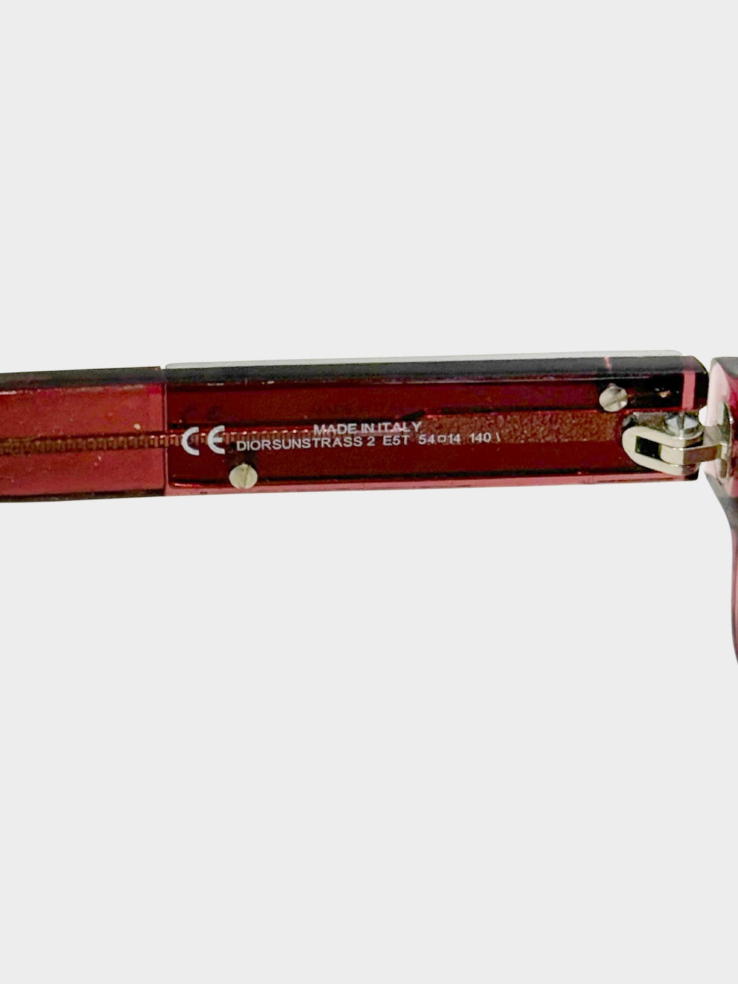 Christian Dior 2000s Red Sunstrass 2 Narrow Sunglasses