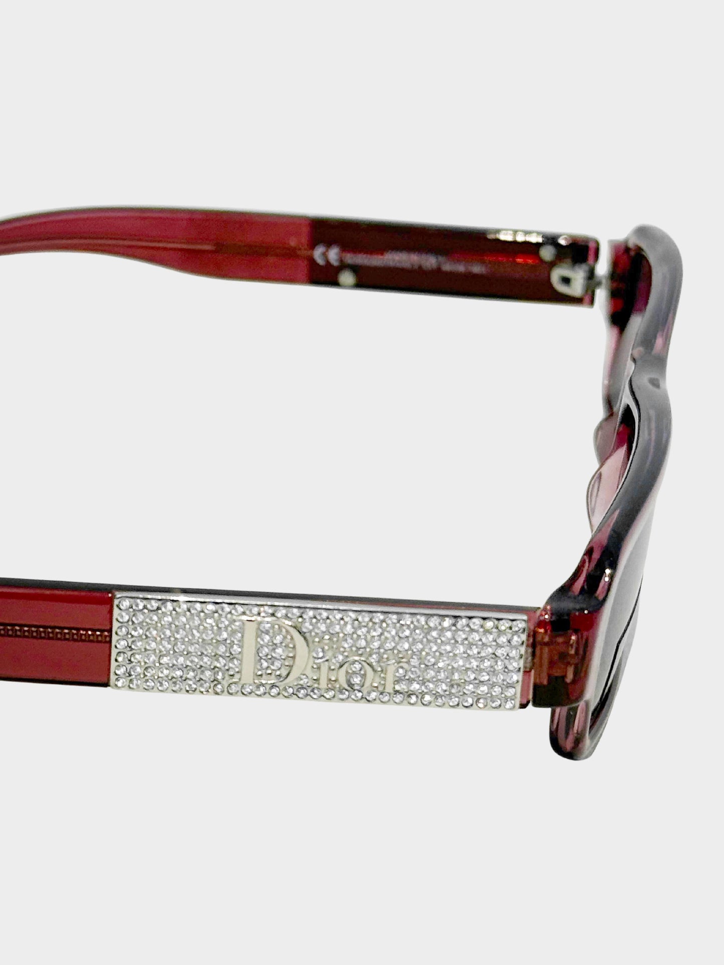 Christian Dior 2000s Red Sunstrass 2 Narrow Sunglasses