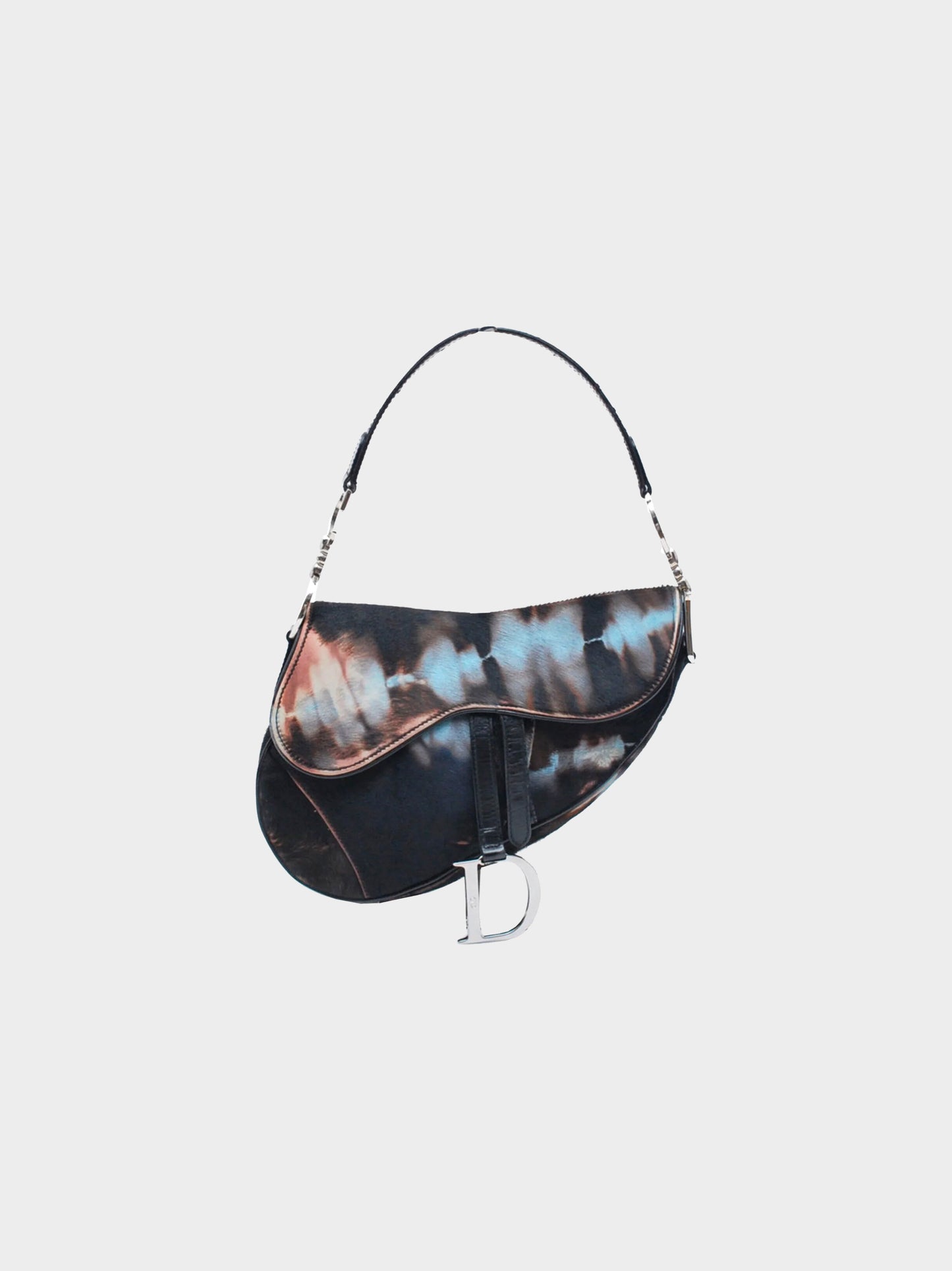 Christian Dior 2000s Dye Pony Hair Saddle Bag