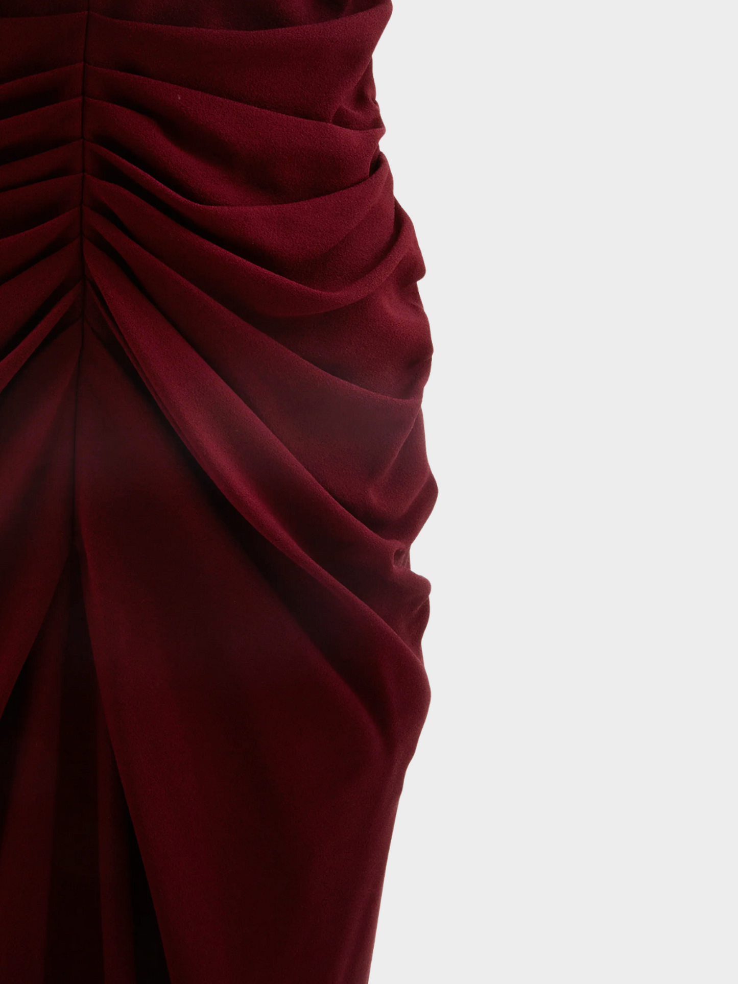 Christian Dior by John Galliano FW 2008 Burgundy Wool Evening Dress