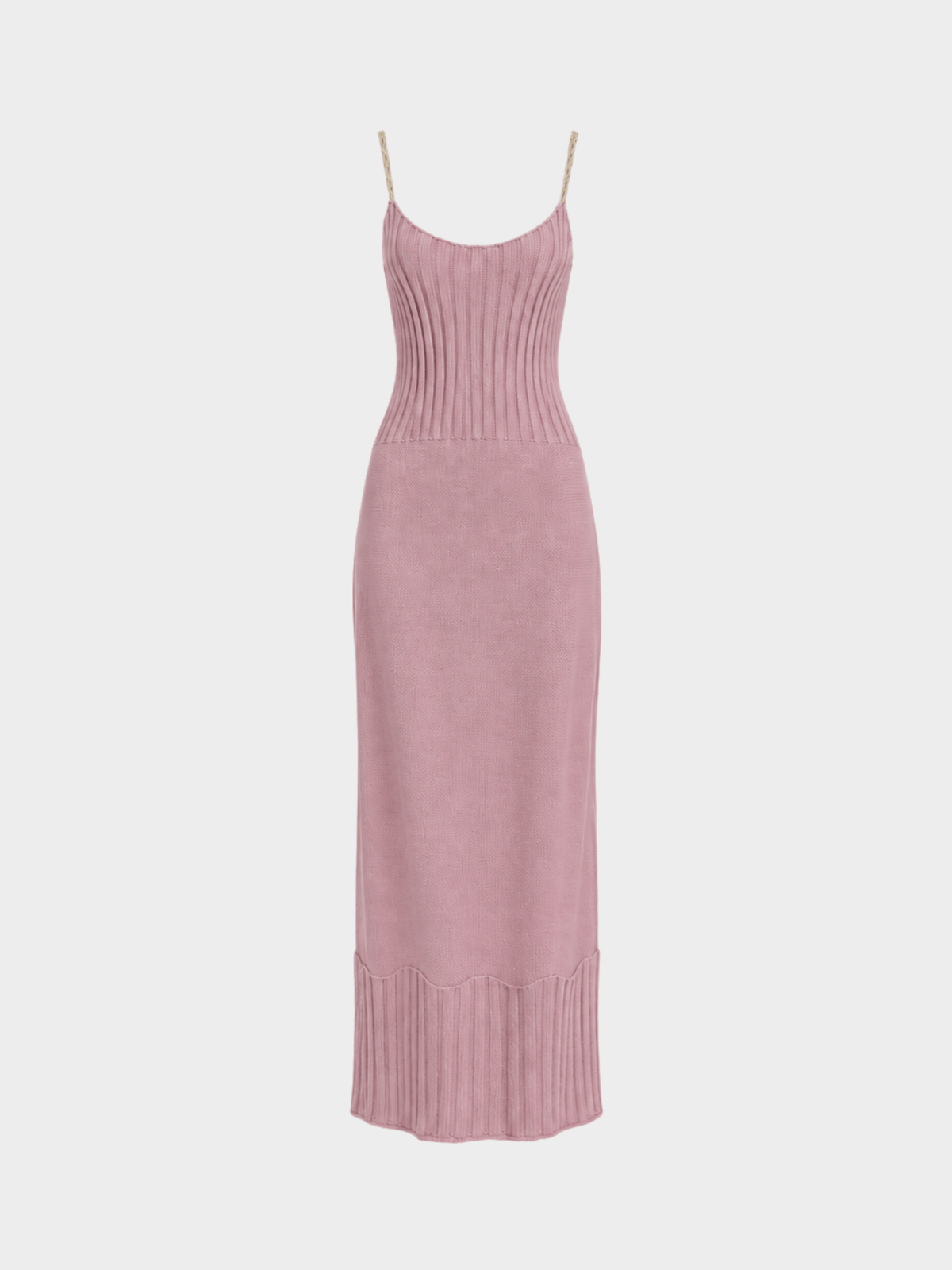 Christian Dior FW 1999 Pink Knitted Button Maxi Dress