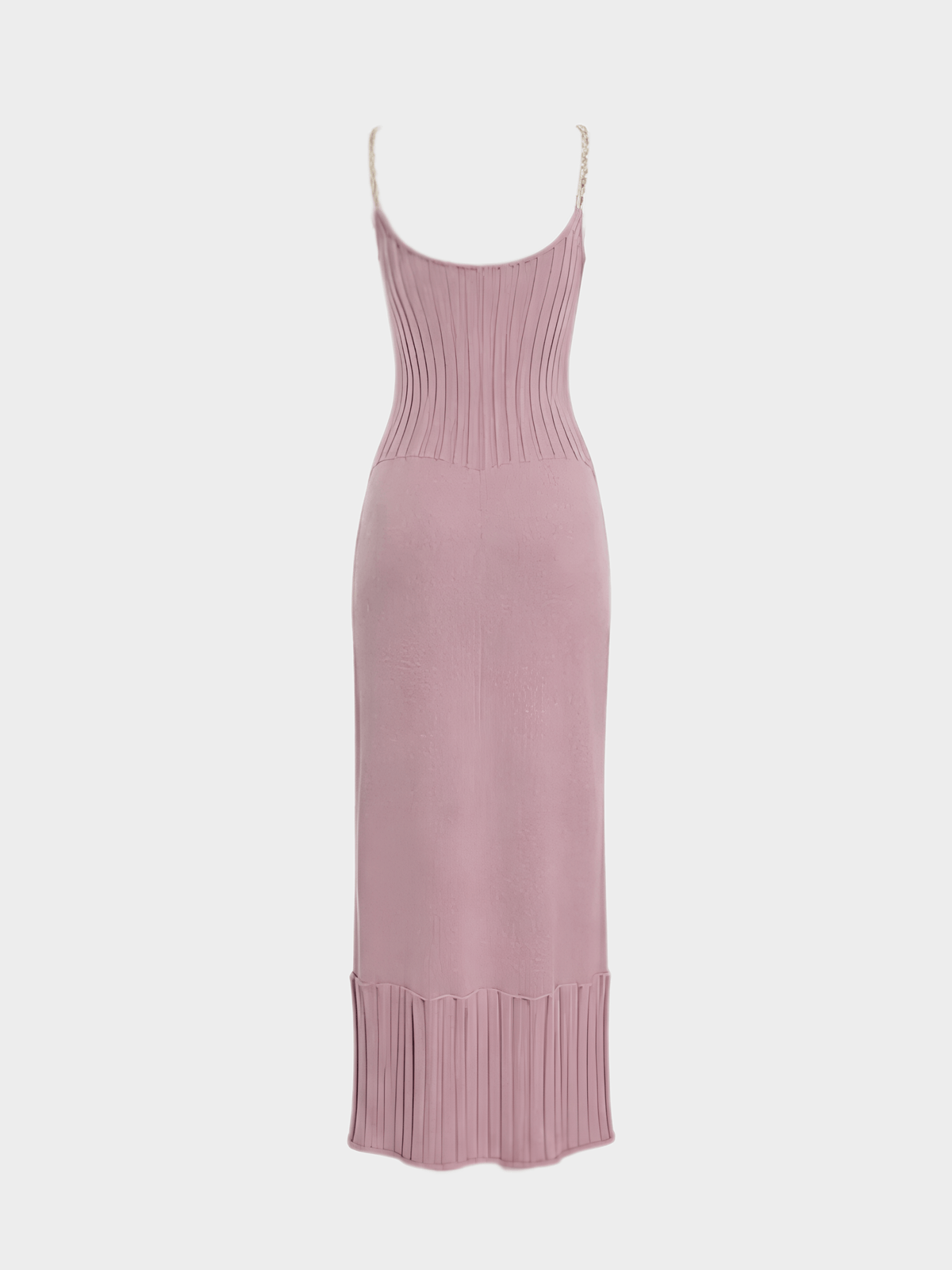 Christian Dior FW 1999 Pink Knitted Button Maxi Dress
