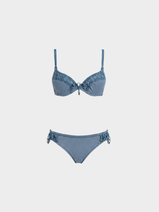 Christian Dior FW 2002 Blue Denim Bikini Set