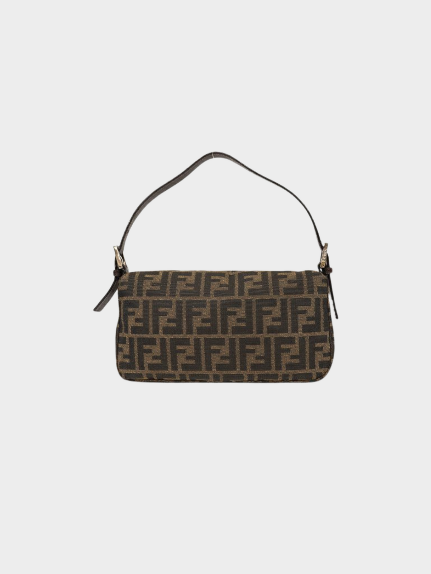 Fendi 2000s Brown Zucca Mama Baguette Bag