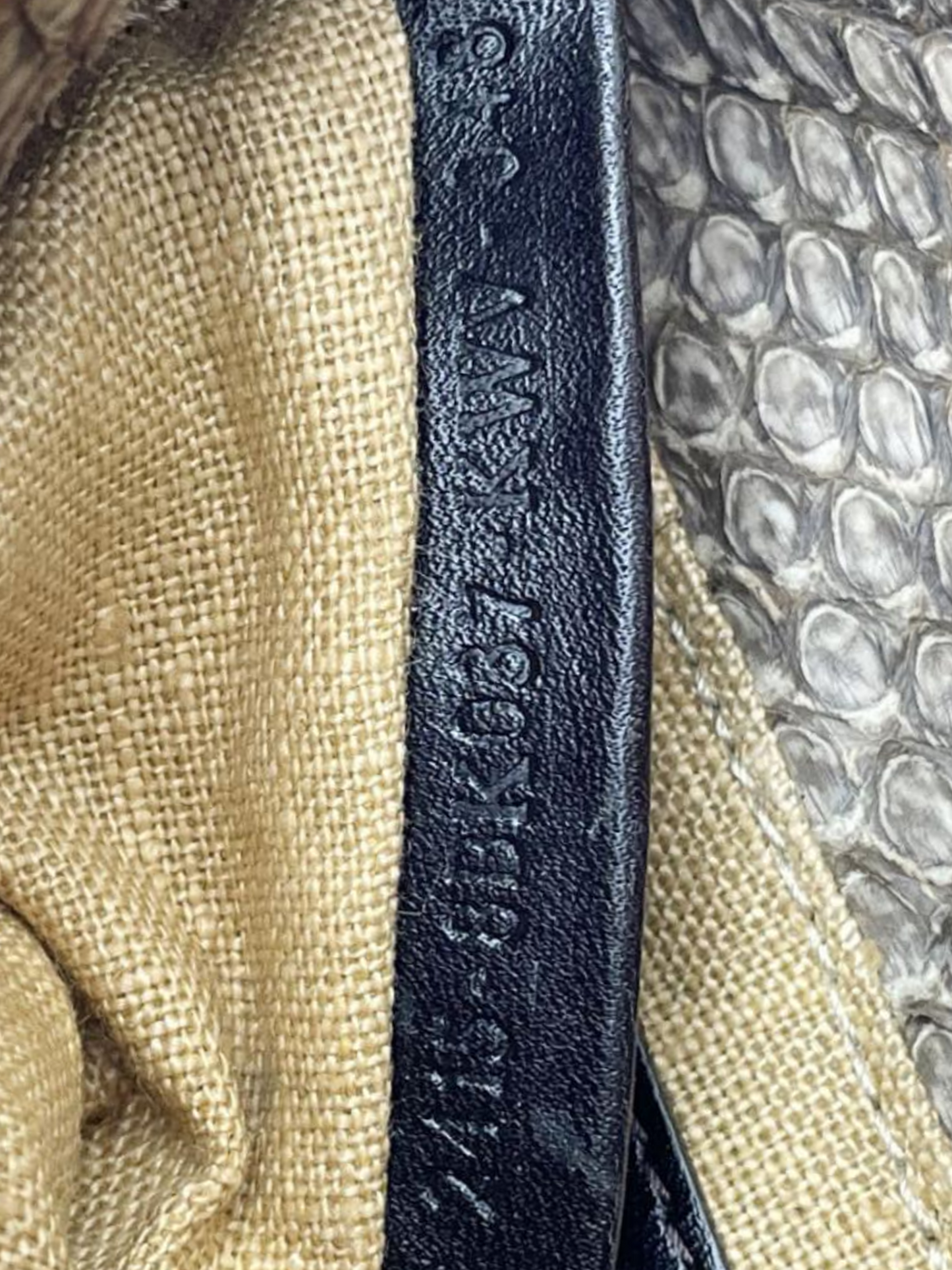 Fendi 2000s Brown Python Leather Mini Handbag