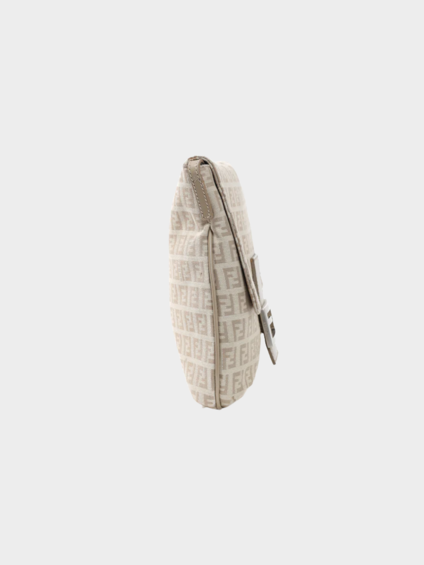Fendi 2000s Beige Tortora & Pietra Zucchino Piatta Crossbody Bag