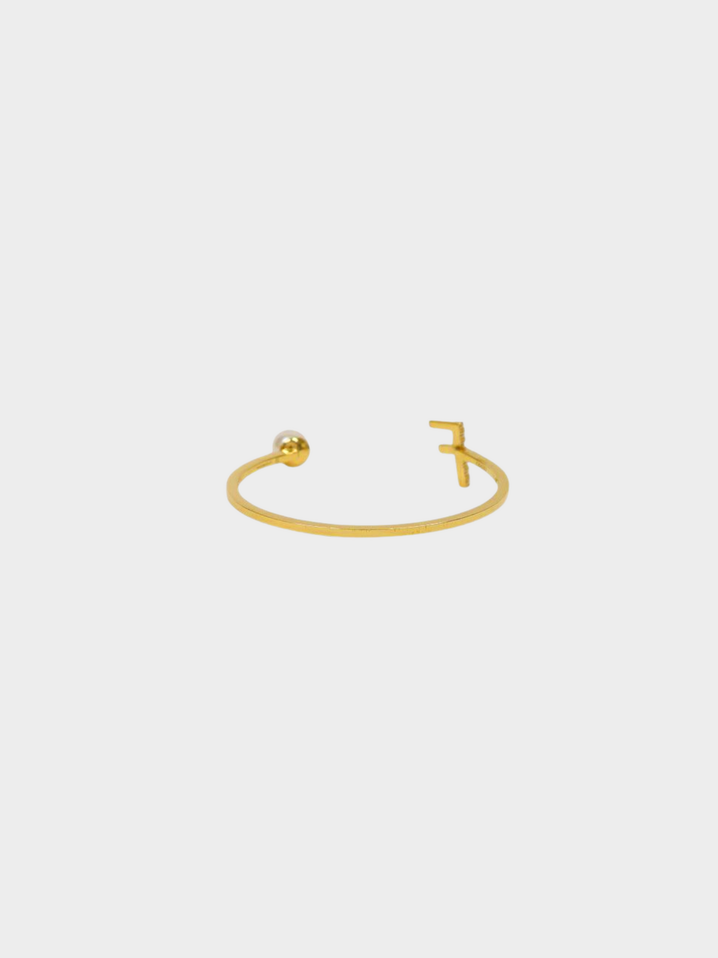 Fendi 2020s Gold First Pearl Bangle