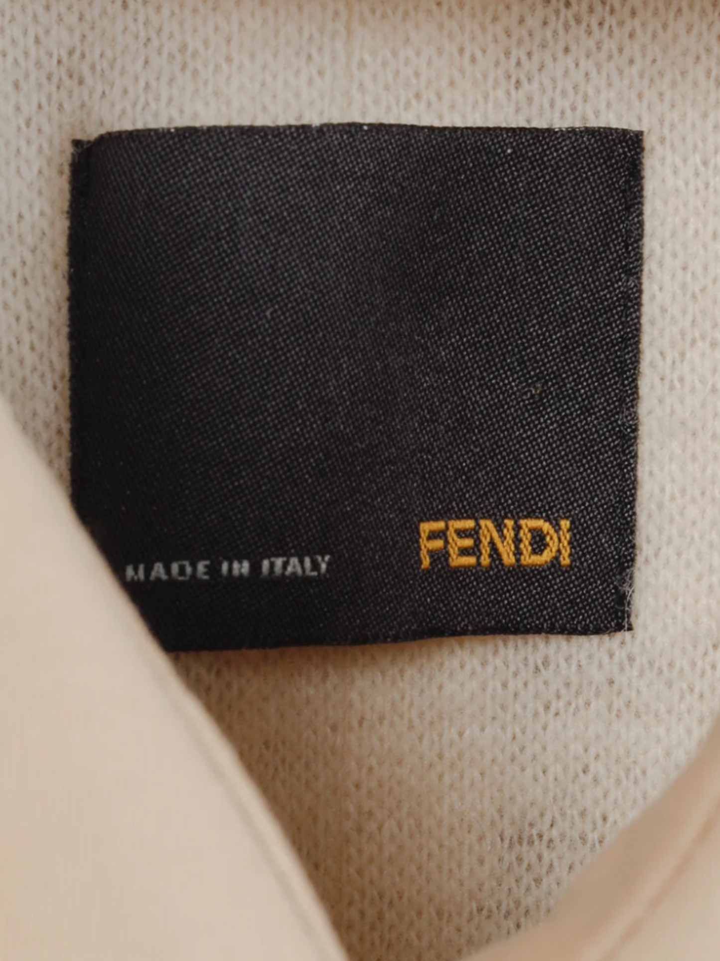 Fendi 2000s Tan Cotton Belted Pleated Sleeve Trench Coat