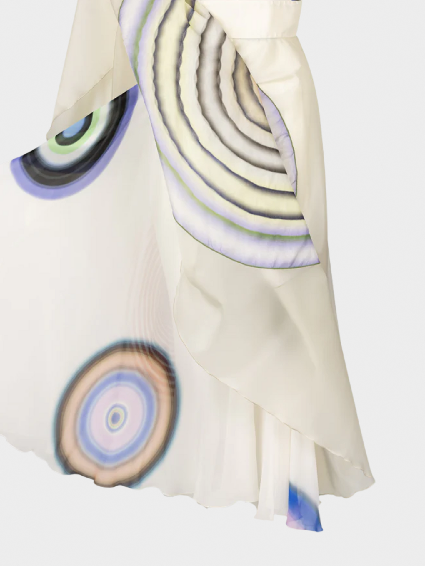 Fendi SS 2008 Off-White Silk Printed Dress