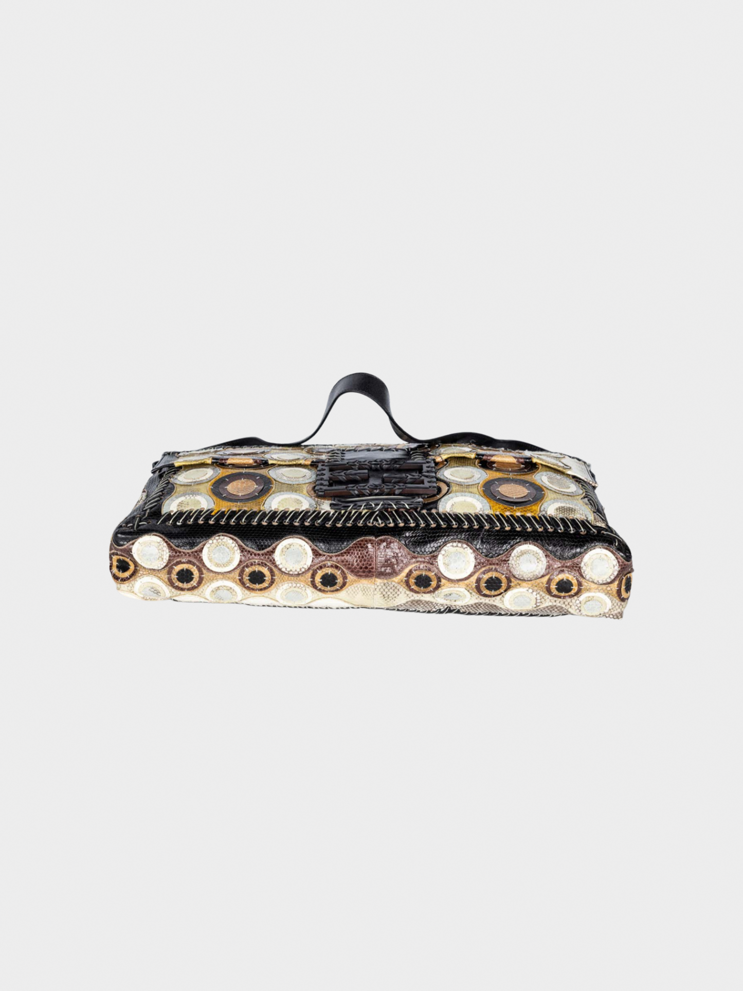 Fendi by Karl Lagerfeld Spring 2008 XL Baguette Snake Skin Shoulder Bag