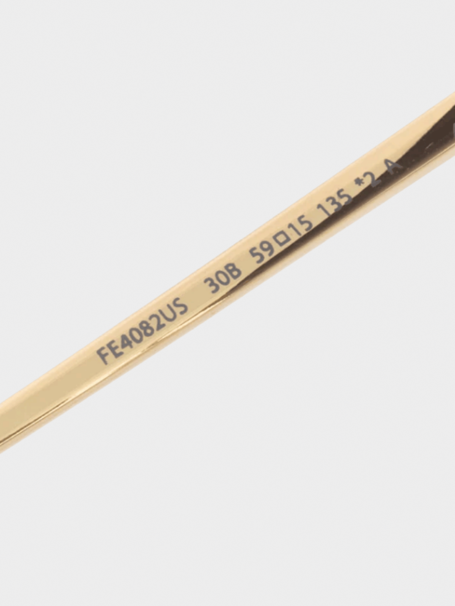 Fendi 2010s First Gold-Tone FF-Crystal Square Sunglasses
