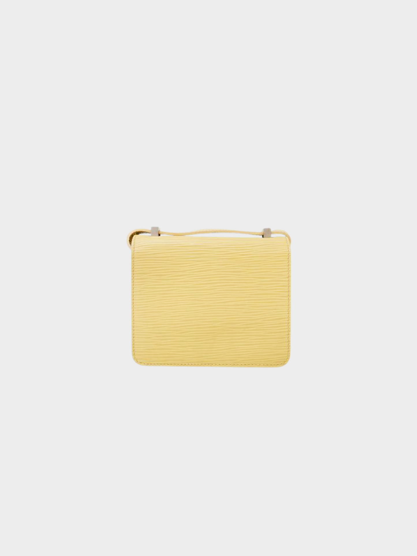 Fendi 2010s Yellow Leather Logo Hardware Mini Shoulder Bag