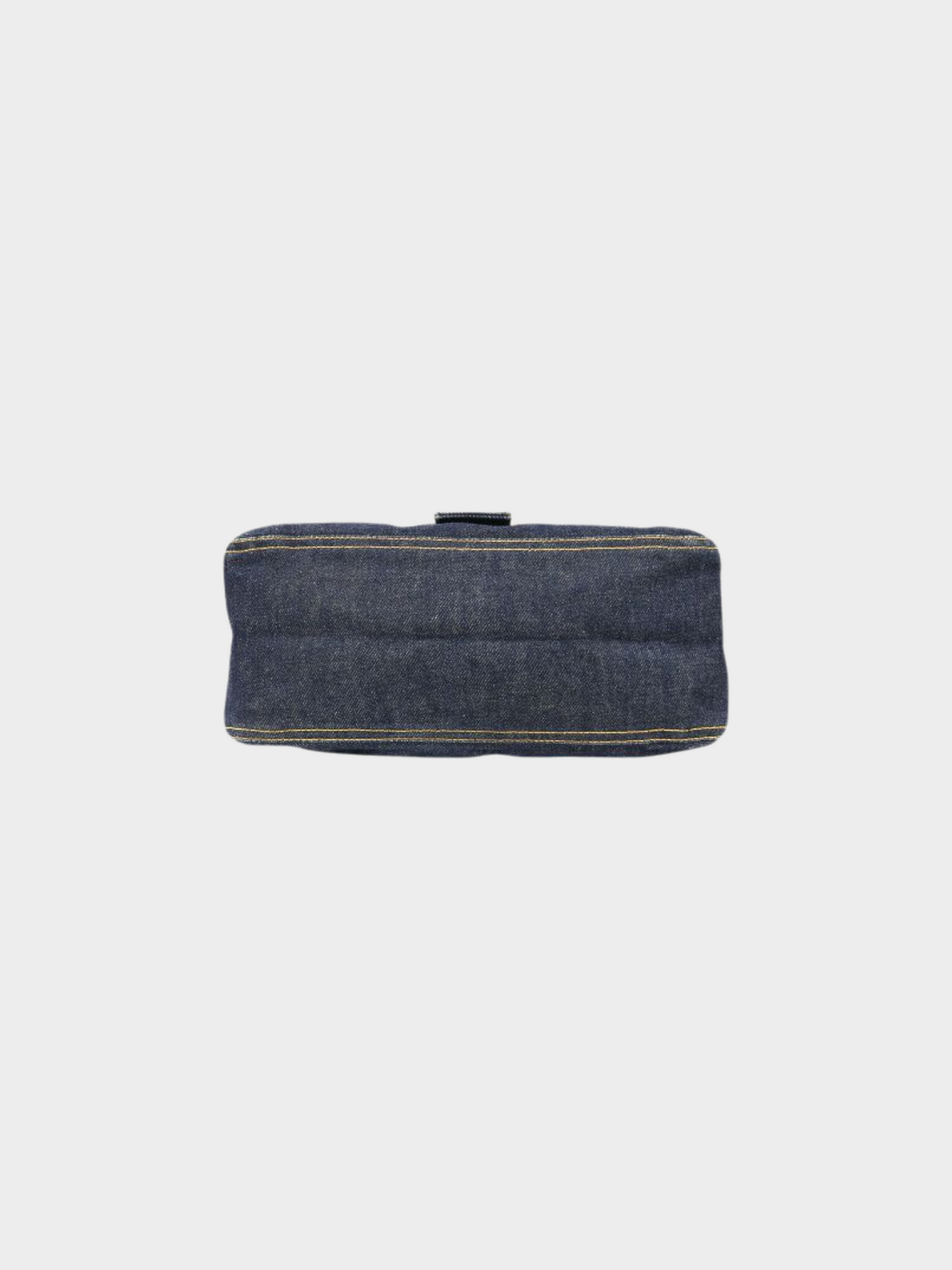 Fendi 2000s Dark Blue Denim Mama Baguette Bag