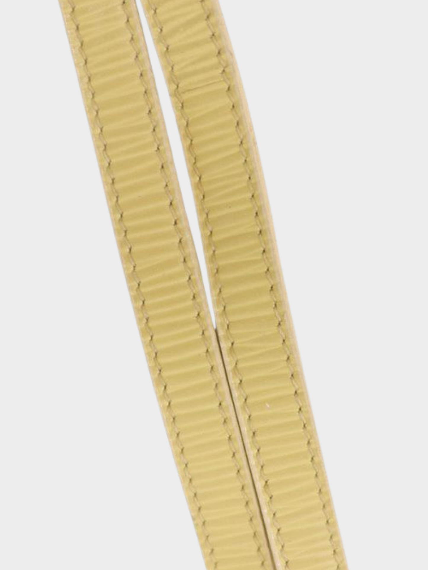 Fendi 2010s Yellow Leather Logo Hardware Mini Shoulder Bag