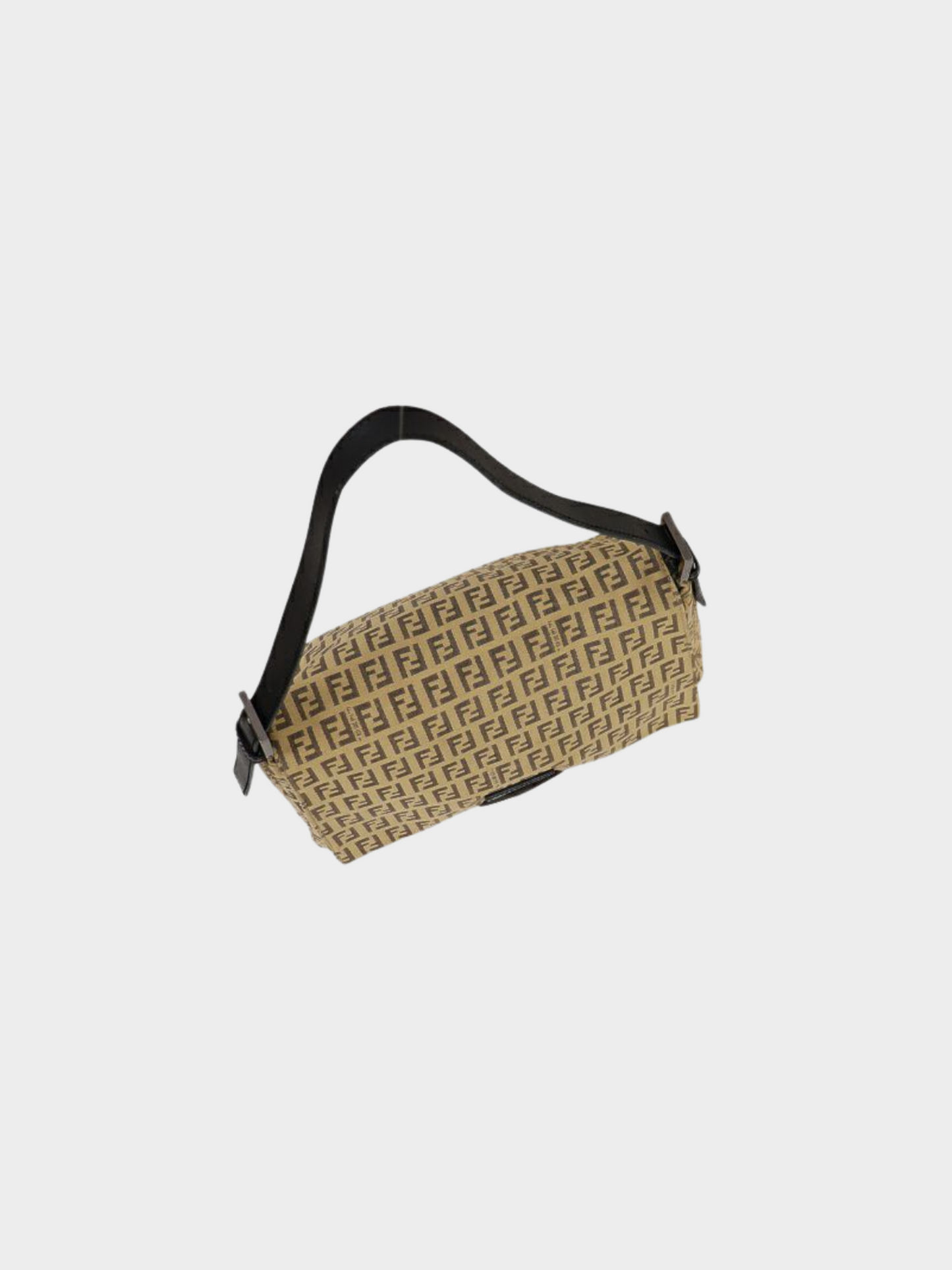Fendi 2000s Beige Zucchino Mamma Baguette Bag