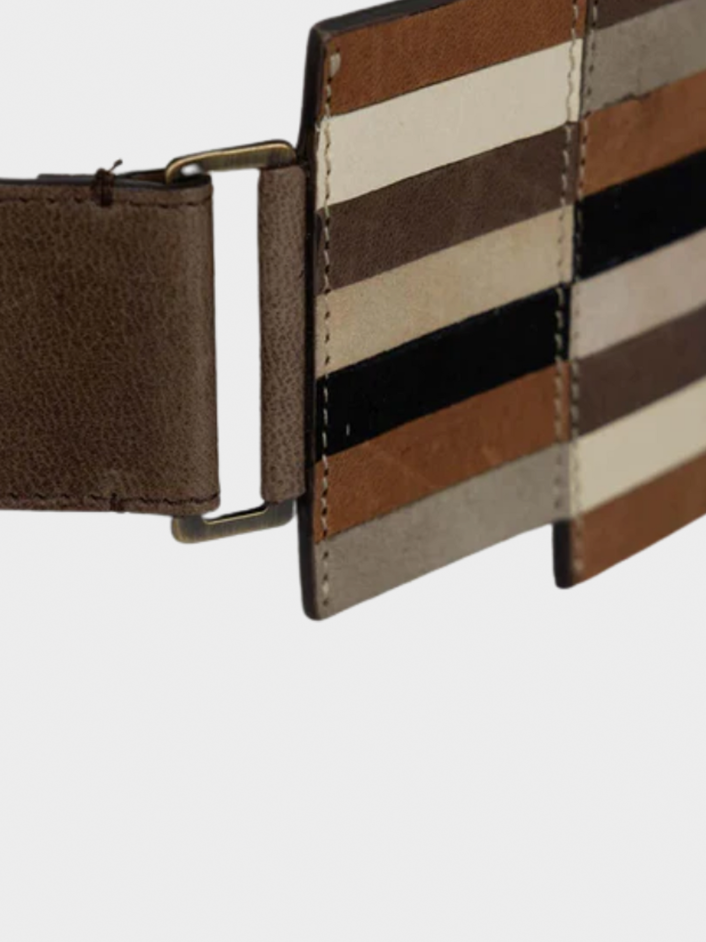 Fendi by Karl Lagerfeld Spring 2008 Mosaic leather Malachite and Lapis Statement Belt