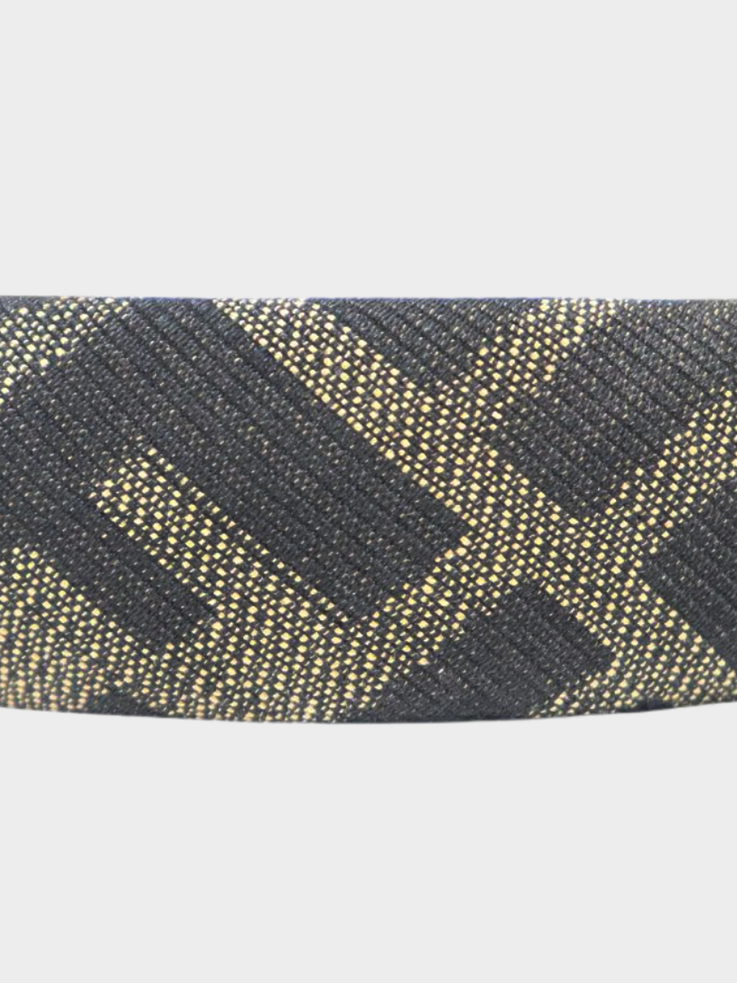 Fendi 2010s Brown Zucca Logo Monogram Headband