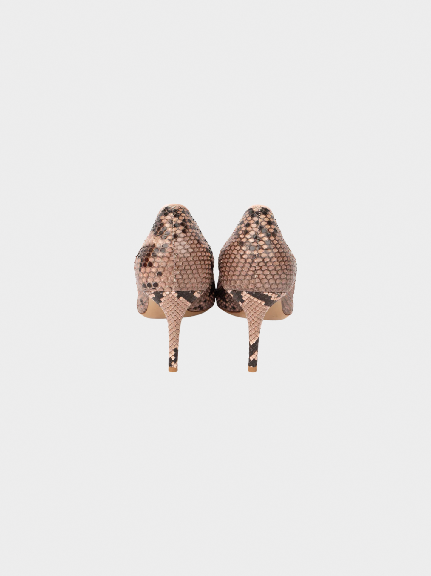 Salvatore Ferragamo 2000s Pink Python Heels