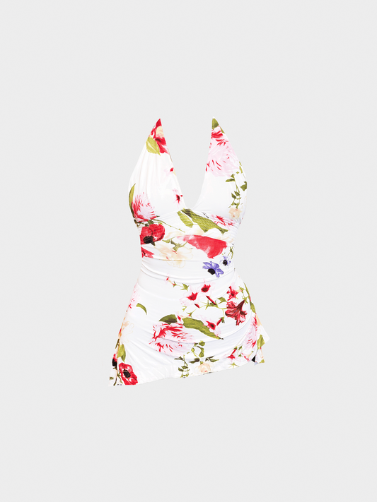 Roberto Cavalli 2000s Floral Printed Halter Top